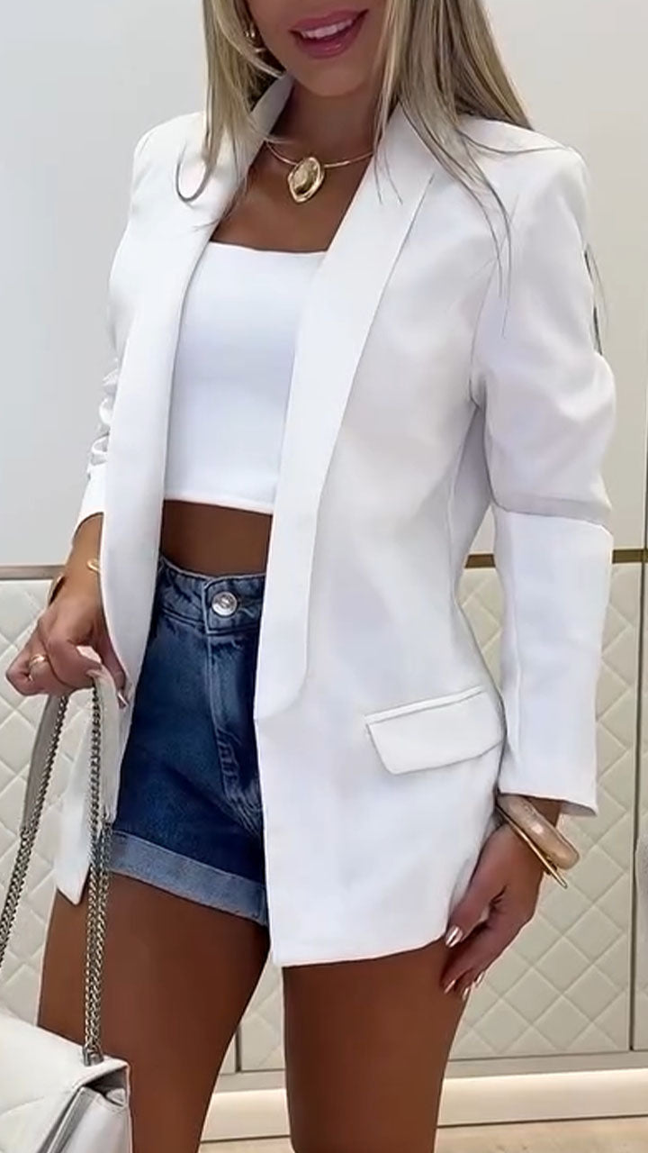 Women's Lapel Casual Suit Jacket