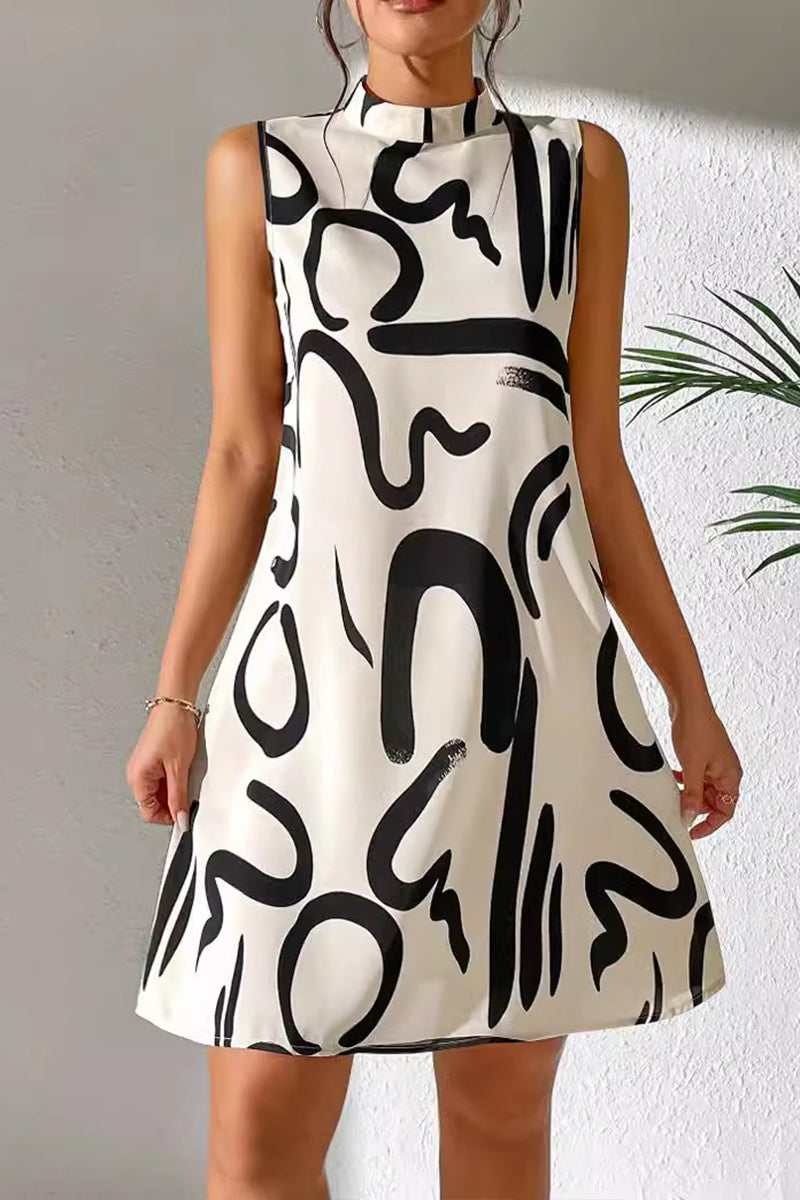 Women's Vest Printed Casual Dress