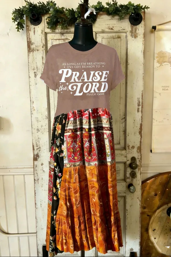 Praise the Lord Christian Upcycled Tee