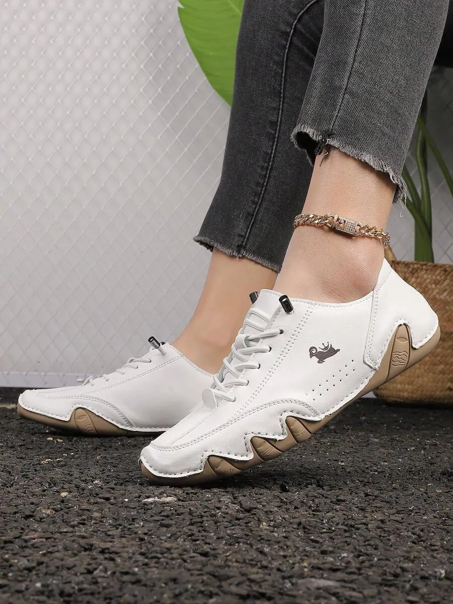 Handmade Women’s Casual Sneakers - Fall-Winter Octopus Design Fitness & Cross-Training Shoes with Anti-Slip Outsole