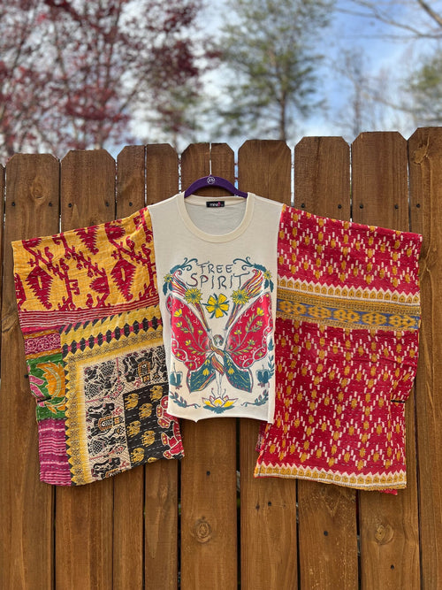Butterfly FreeSpirit Graphic  Mix & Match Tee （No Patch）