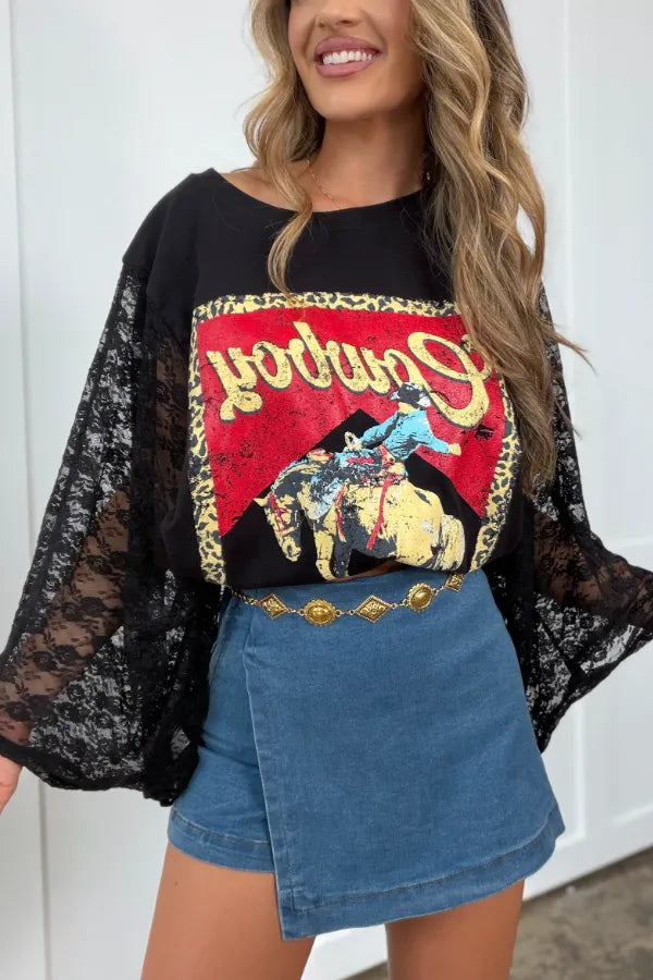 Western Denim Mix & Match Tee
