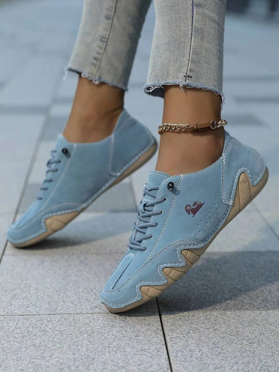 Handmade Women’s Casual Sneakers - Fall-Winter Octopus Design Fitness & Cross-Training Shoes with Anti-Slip Outsole