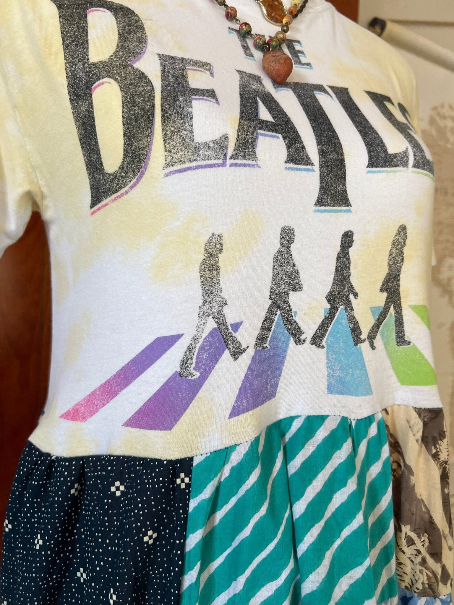 The Beatles Upcycled Tee