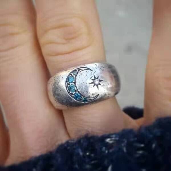 🔥Last Day 49% OFF🎁 Star Moon Ring🌙