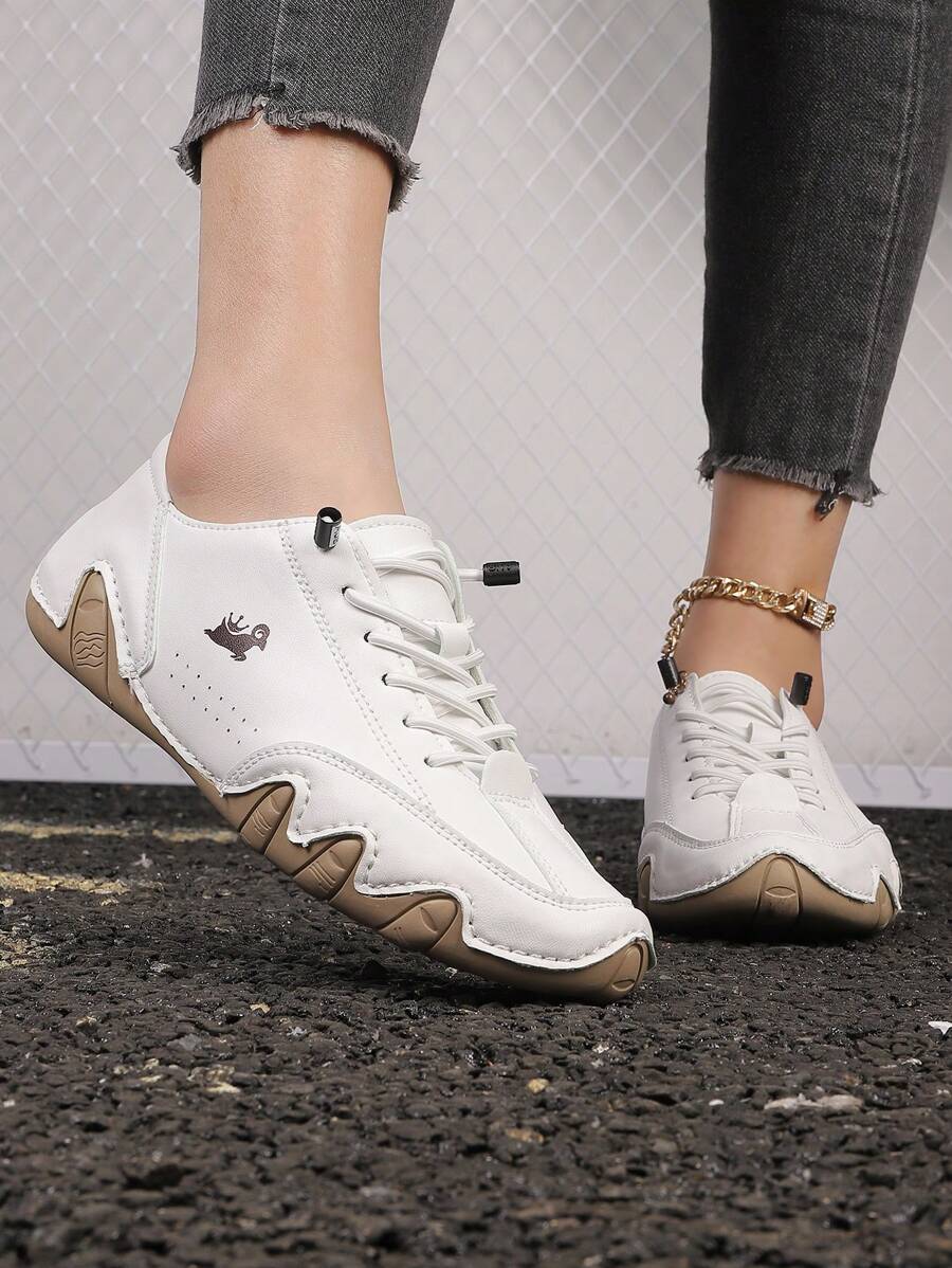 Handmade Women’s Casual Sneakers - Fall-Winter Octopus Design Fitness & Cross-Training Shoes with Anti-Slip Outsole